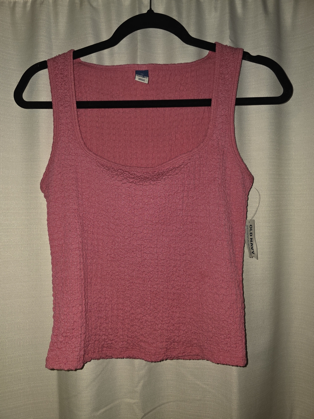 XS Old Navy Bubblegum Pink Sleeveless Textured Tank